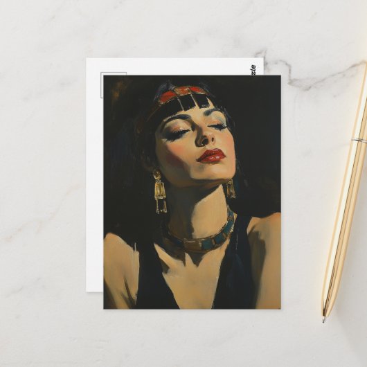 Cleopatra Postkarte (Vorderseite/Rückseite Beispiel)
