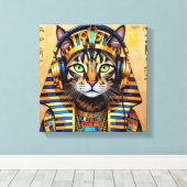 CLEOPATRA QUEEN OF THE NILE-BENGAL CAT LEINWANDDRUCK (Insitu (Holzboden))