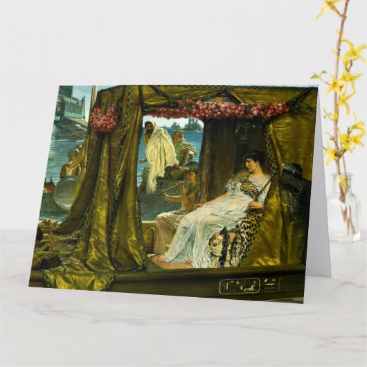 Cleopatra und Anthony 1883 Karte (Gelbe Blume)