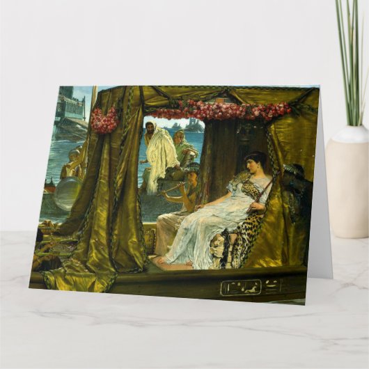 Cleopatra und Anthony 1883 Karte (Vorderseite)