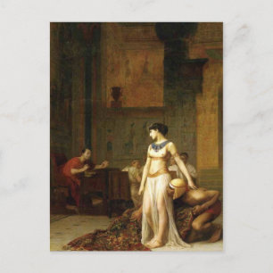 Cleopatra und Caesar Postkarte