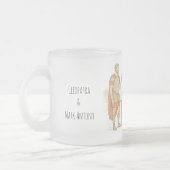 Cleopatra und Mark Antony in Tarsos Mattglastasse (Links)