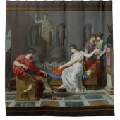 Cleopatra und Octavian von Louis Gauffier Duschvorhang (Vorderseite)