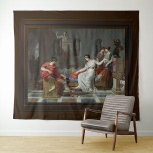 Cleopatra und Octavian von Louis Gauffier Wandteppich