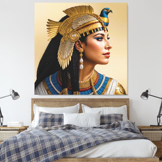"Cleopatra VII's Realism: A Portrait" Leinwanddruck (Insitu (Schlafzimmer))