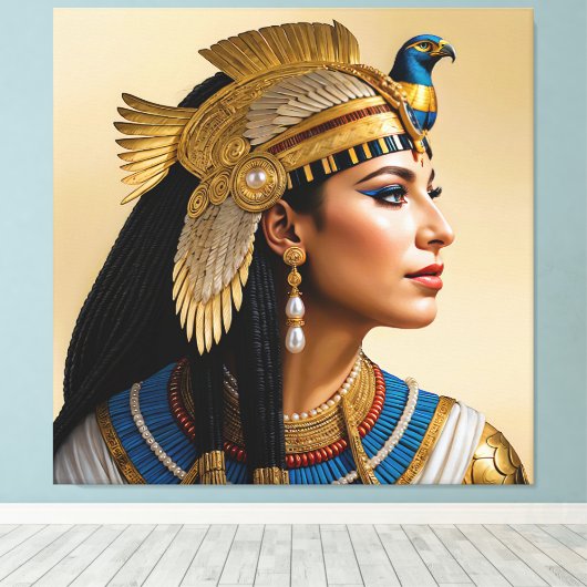 "Cleopatra VII's Realism: A Portrait" Leinwanddruck (Insitu (Holzboden))