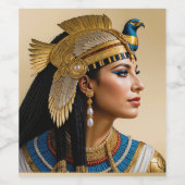 "Cleopatra VII's Realism: A Portrait" Weinetikett (Einzelnes Label)