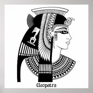 Cleopatra Vintage-Illustration Poster