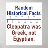 Cleopatra war griechisch - Geschichte Poster (Vorne)