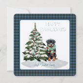 Clergy Ancient Tartan Happy Pawlidays Dog (Vorderseite)