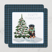 Clergy Ancient Tartan Happy Pawlidays Dog (Vorne/Hinten)