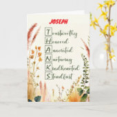 Clergy Appreciation Day Danke Individuelle Name Karte (Gelbe Blume)