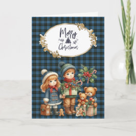 Clergy Original Scottish Tartan Feiertagskarte