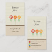 Clergy / Priest - Niedliches Blumenthema Visitenkarte (Vorne/Hinten)