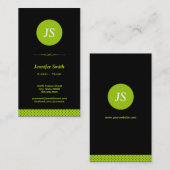 Clergy / Priest - Stilvolle Apple Green Visitenkarte (Vorne/Hinten)