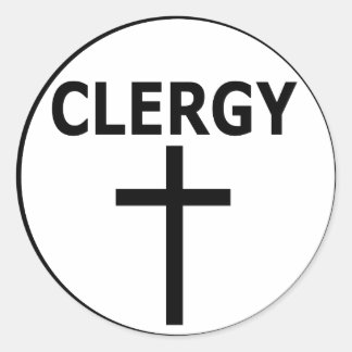 Clergy Window Sticker