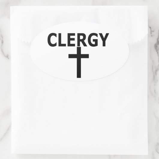 Clergy Window Sticker (Tasche)