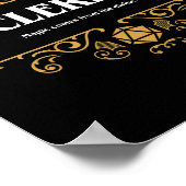 Cleric Class Tabletop RPG Gaming Poster (Ecke)