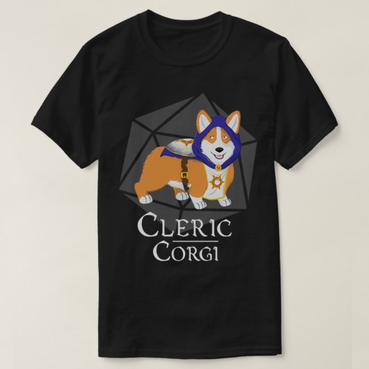 Cleric Corgi T-Shirt (Design vorne)