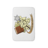 Cleric Dice Design Badematte (Vorderseite Vertikal)