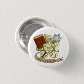 Cleric Dice Design Button (Vorne & Hinten)