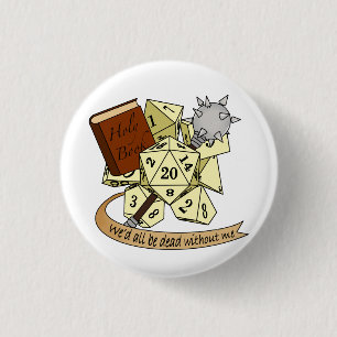 Cleric Dice Design Button