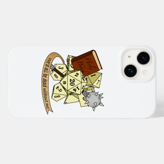 Cleric Dice Design Case-Mate iPhone Hülle (Rückseite (Horizontal))