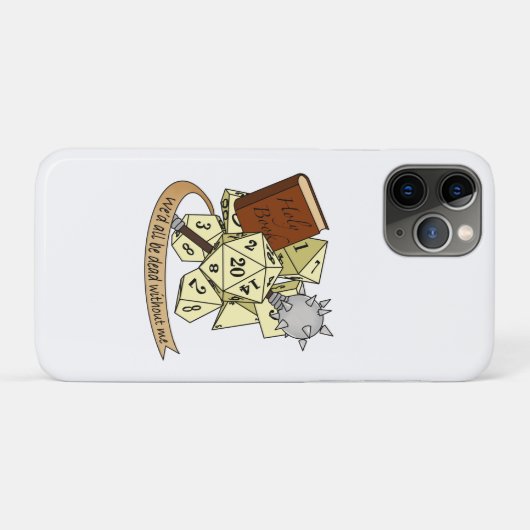 Cleric Dice Design Case-Mate iPhone Hülle (Rückseite (Horizontal))