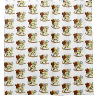 Cleric Dice Design Duschvorhang