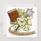 Cleric Dice Design Einladung (Vorderseite)