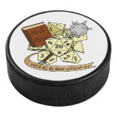 Cleric Dice Design Eishockey Puck (3/4)