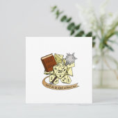 Cleric Dice Design Feiertagskarte (Stehend Vorderseite)