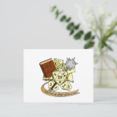 Cleric Dice Design Feiertagspostkarte (Stehend Vorderseite)