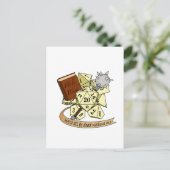 Cleric Dice Design Feiertagspostkarte (Stehend Vorderseite)