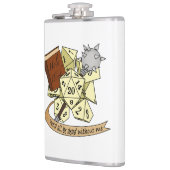 Cleric Dice Design Flachmann (Links)