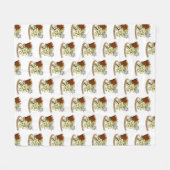 Cleric Dice Design Fleecedecke (Vorderseite (Horizontal))