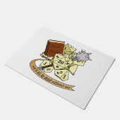 Cleric Dice Design Fußmatte (Schrägansicht)