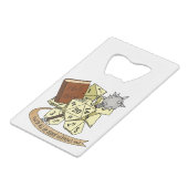 Cleric Dice Design Geldbeutel Flaschenöffner (Vorderseite Schrägansicht)