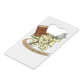 Cleric Dice Design Geldbeutel Flaschenöffner (Rückseite Schrägansicht)