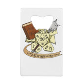 Cleric Dice Design Geldbeutel Flaschenöffner (Rückseite)