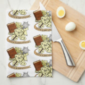 Cleric Dice Design Geschirrtuch (Viertel Falte)
