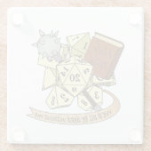 Cleric Dice Design Glasuntersetzer (Rückseite)