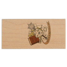 Cleric Dice Design Holz Flash Drive