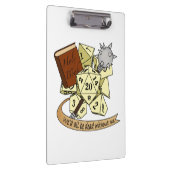 Cleric Dice Design Klemmbrett (Rechts)