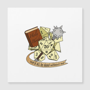 Cleric Dice Design Magnetkarte