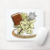 Cleric Dice Design Mousepad (Mit Mouse)