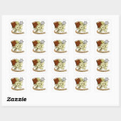 Cleric Dice Design Quadratischer Aufkleber (Blatt)