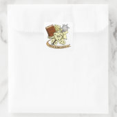 Cleric Dice Design Quadratischer Aufkleber (Tasche)