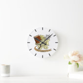 Cleric Dice Design Runde Wanduhr (Zuhause)
