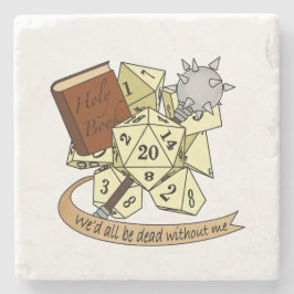 Cleric Dice Design Steinuntersetzer
